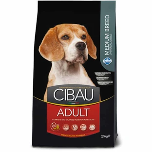 Farmina Cibau Adult Medium Chicken – Сухий корм із куркою для дорослих собак середніх порід; 2,5 кг