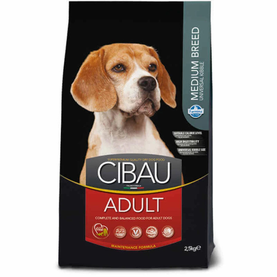 Farmina Cibau Adult Medium Chicken – Сухий корм із куркою для дорослих собак середніх порід; 2,5 кг: ціни та характеристики