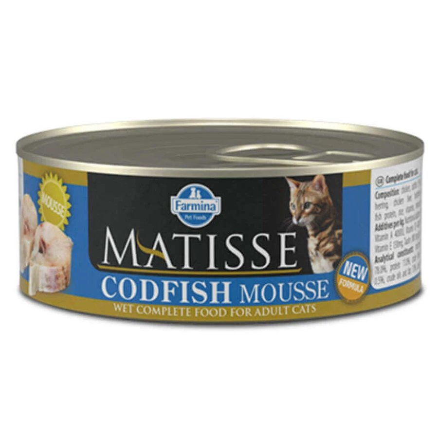 Farmina Matisse Cat Mousse Codfish – Консервированный корм с треской для котов (мусс); 85 г: цены и характеристики