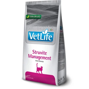 Farmina VetLife Struvite Management – Cухой корм-диета с мясом птицы для кошек при при рецидивах струвитных уролитов; 400 г