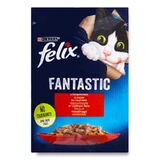 Felix (Фелікс) Fantastic - Вологий корм із яловичиною для котів (шматочки в желе); 85 г