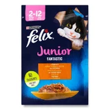 Felix (Фелікс) Junior Fantastic - Вологий корм із куркою для кошенят (шматочки в желе); 85 г