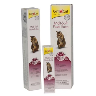 GimCat (ДжимКет) Malt-Soft Paste Extra - Паста для виведення шерсті та покращення моторики шлунку у котів; 50 г