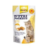 GimCat (ДжимКет) Nutri Pockets - Ласощі подушечки з сиром і таурином для котів; 60 г