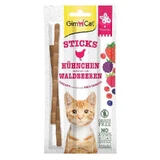 GimCat (ДжимКет) Superfood Duo-sticks - Ласощі жувальні палички з курчам та ягодами для котів; 3 шт./уп.