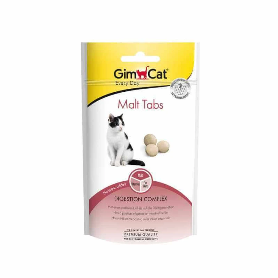 GimСat (ДжимКет) Every Day Malt Tabs - Вітамінізовані ласощі з солоду для підтримки здоров'я ШКТ у котів; 40 г: ціни та характеристики