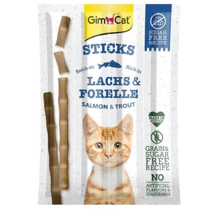 GimСat (ДжимКет) Sticks - Смаколик з лососем та фореллю для котів; 20 г