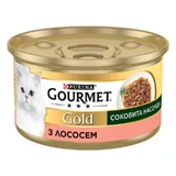 Gourmet (Гурме) Gold - Консервований корм Соковита насолода з лососем для дорослих котів; 85 г