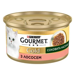 Gourmet (Гурме) Gold - Консервований корм Соковита насолода з лососем для дорослих котів; 85 г