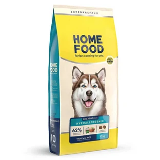 Home Food (Хоум Фуд) Adult Maxi - Гипоаллергенный сухой корм «Форель с рисом» для взрослых собак крупных пород; 10 кг