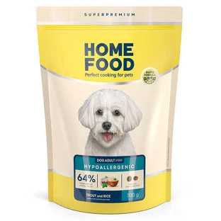 Home Food Hypoallergenic Adult Mini - Гипоаллергенный сухой корм с форелью и с рисом для взрослых собак мелких пород; 700 г