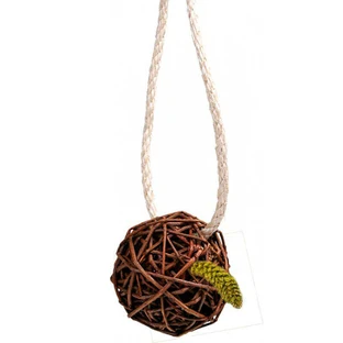JR Farm (Джиэр Фарм) Birds Wicker Millet Ball – Ивовый шарик с просом для волнистых попугаев; 25 г