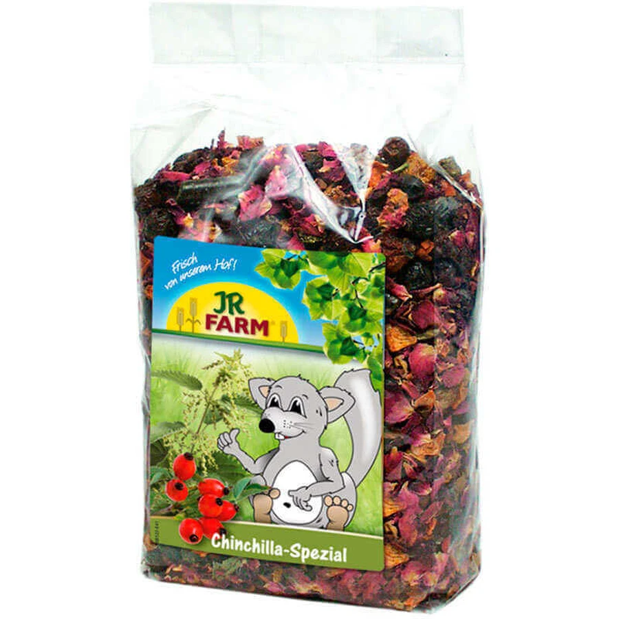 JR Farm (Джиэр Фарм) Chinchillas' Special - Лакомство с морковью, шиповником и лепесками роз для шиншилл; 500 г: цены и характеристики