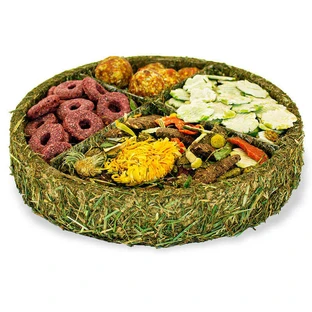 JR Farm (Джиэр Фарм) Gourmet-Plate – Съедобная тарелка с лакомствами для грызунов; 100 г