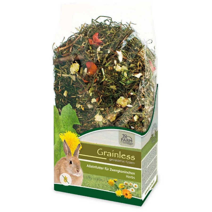 JR Farm (Джиэр Фарм) Herbs Dwarf Rabbit - Беззерновой корм из луговых трав и овощей для кроликов; 400 г: цены и характеристики