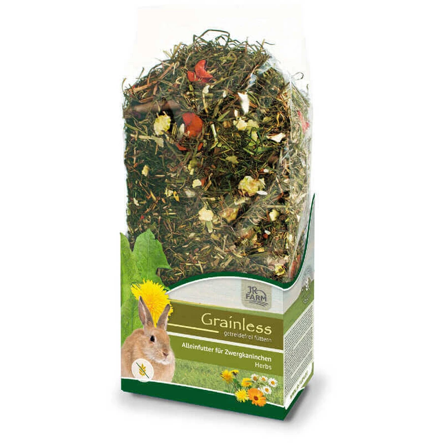 JR Farm (Джиэр Фарм) Herbs Dwarf Rabbit - Беззерновой корм из луговых трав и овощей для кроликов; 950 г: цены и характеристики