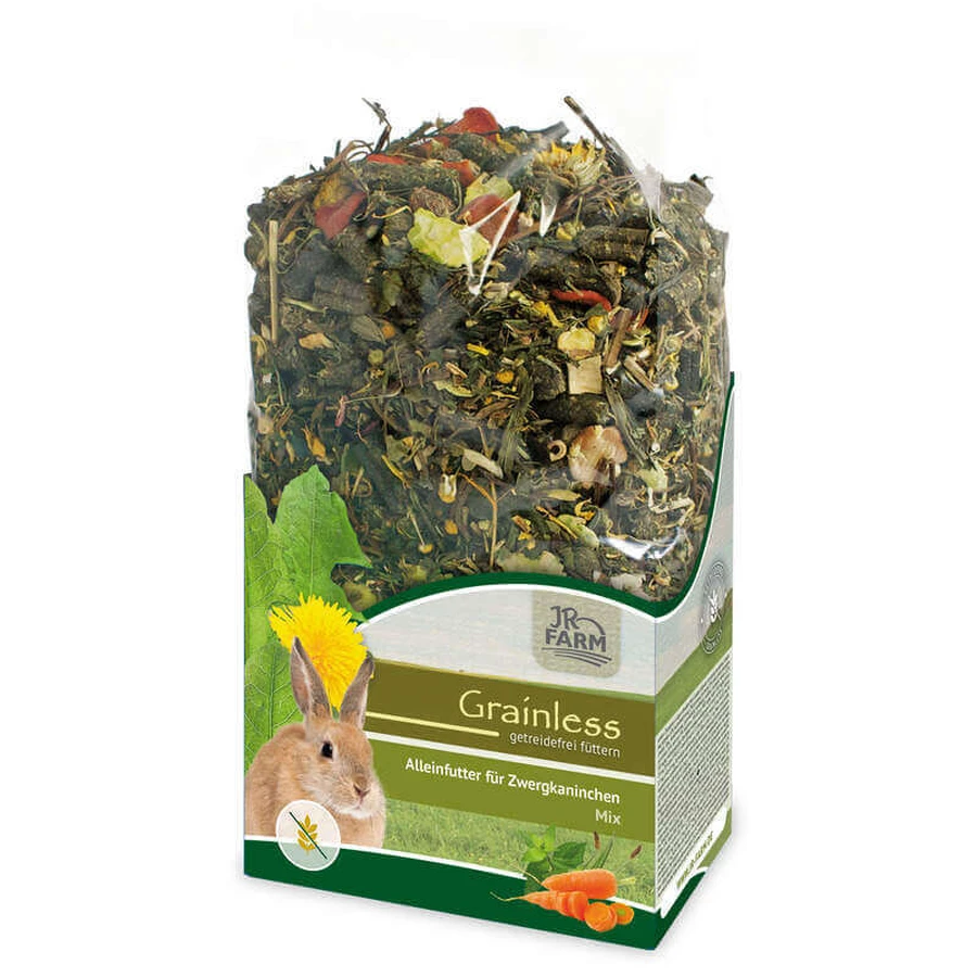 JR Farm (Джиер Фарм) Mix Dwarf Rabbit - Гранульований беззерновий корм для кроликів з додаванням трав та овочів; 650 г: ціни та характеристики