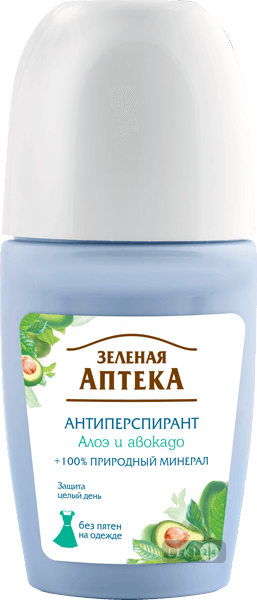 

Антиперспірант Зелена Аптека Алое й авокадо 50 мл, 50 мл