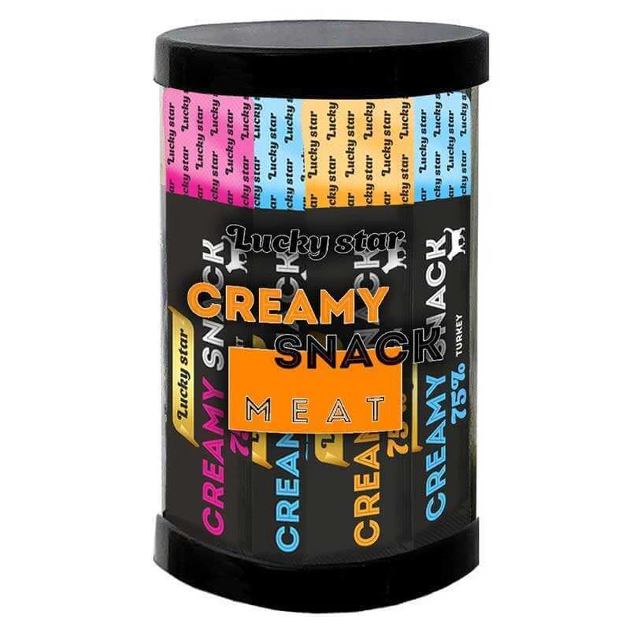 Lucky Star Creamy Snack Meat - Лакомство Микс нежного мясного пюре с курицей, индейкой и кроликом в стиках для кошек; 250 г (24 шт.): цены и характеристики
