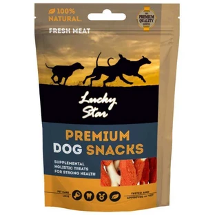 Lucky Star Premium Dog Snacks - Ласощі М'яка куряча гомілка з кальцієвою кісткою для собак; 85 г