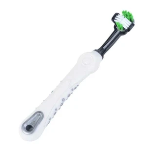 M-Pets (М-Петс) 3-Headed Toothbrush - 3-х головочна зубна щітка для собак з чутливими яснами; 17х2,3 см