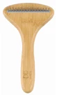 M-Pets (М-Петс) Bamboo Rake Comb with Rotating Teeth - Расческа с вращающимися зубьями из бамбука для собак и котов; 16 зуб.
