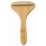 M-Pets (М-Петс) Bamboo Rake Comb with Rotating Teeth - Расческа с вращающимися зубьями из бамбука для собак и котов; 31 зуб.