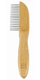 M-Pets (М-Петс) Bamboo Regular Comb with Rotating Teeth - Расческа с вращающимися зубьями из бамбука для собак и котов; 16 зуб.
