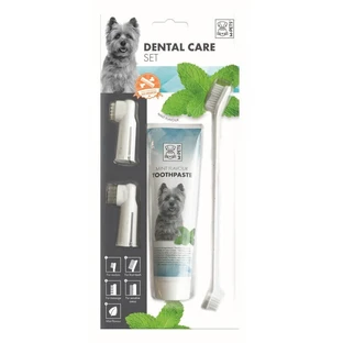 M-Pets (М-Петс) Dental Care set - Mint flavor Toothpaste Kitr - Набор для ухода за зубами с зубной пастой со вкусом мяты для собак; Комплект