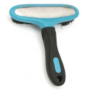 M-Pets (М-Петс) Double - Sided Slicker Brush - Щетка-пуходерка двухсторонняя для собак; 15x17 см
