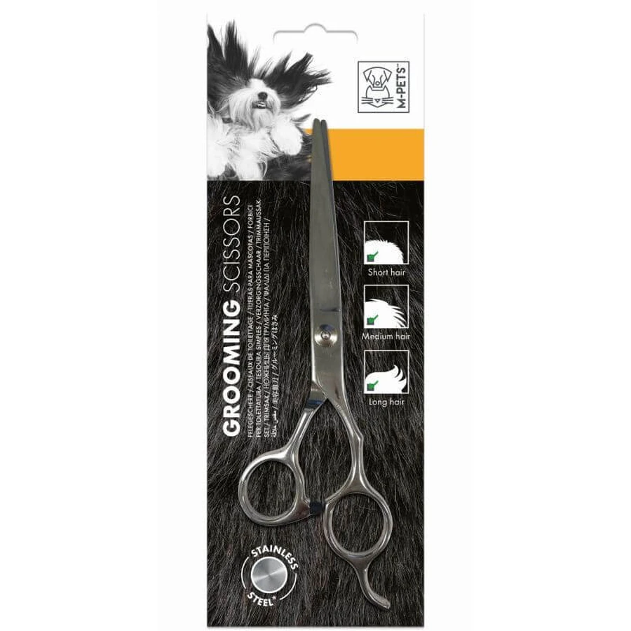 M-Pets (М-Петс) Grooming Steel Straight Scissor - Ножиці прямі, сталеві для стрижки собак; 6x20x0,7 см: ціни та характеристики