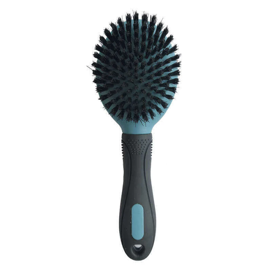 M-Pets (М-Петс) Hairdo Bristle Brush - Щетка-расческа для ухода за шерстью собак; 7,5x22 см (Голубо-чёрный): цены и характеристики