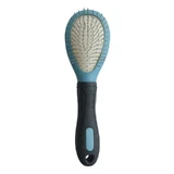 M-Pets (М-Петс) Hairdo Pin Brush - Щітка-гребінець для догляду за шерстю собак; 6,5x21,5 см (Блакитний / Чорний)