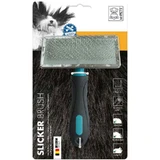 M-Pets (М-Петс) Slicker Brush - Щітка-пуходерка з напиленням на зубцях для догляду за шерстю собак; 12x18 см