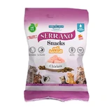 Mediterranean Natural (Медітераніан Натурал) Serrano Snacks Chicken – Натуральні ласощі з куркою для котів, що сприяють виведенню грудочок шерсті з шлунково-кишкового тракту; 50 г