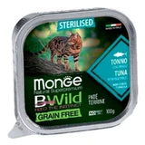 Monge BWild Grain Free Wet Tuna Sterilized Cat - Консервований беззерновий корм з тунця для стерилізованих котів (паштет); 100 г