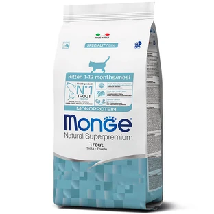 Monge Cat Monoprotein Kitten - Сухой корм с форелью для котят; 400 г