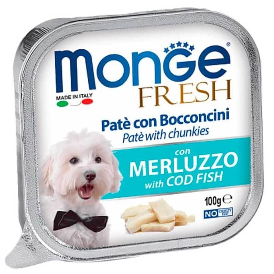 Monge DOG FRESH - Нежный паштет с треской для собак; 100 г: цены и характеристики