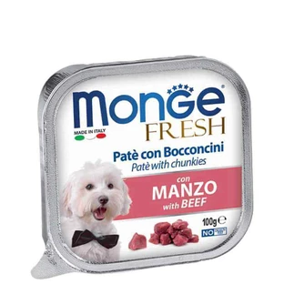 Monge DOG FRESH - Нежный паштет с говядиной для собак; 100 г