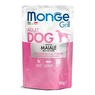 Monge Dog Grill Maiale - Консервированный корм со свининой для взрослых собак; 100 г