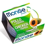 Monge Fruits Cat Adult - Вологий корм з куркою та папайєю для дорослих котів; 80 г