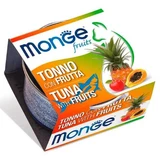 Monge Fruits Cat Adult - Влажный корм с тунцом и фруктами для взрослых котов; 80 г
