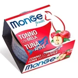 Monge Fruits Cat Adult - Влажный корм с тунцом и яблоком для взрослых котов; 80 г