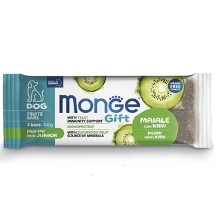 Monge Gift Dog Puppy and Junior Pork with Kiwi - Лакомства Батончики со свининой и киви для щенков; 100 г / 4 шт.
