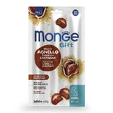 Monge Gift Dog Sensitive digestion Lamb with chestnut and inuline - Ласощі М'ясні палички з ягням та каштанами для собак; 45 г / 3 шт.