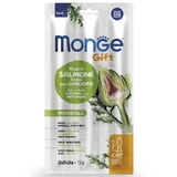 Monge Gift Hairball Cat rich in fresh Salmon with Artichoke - Ласощі з сьомгою та артишоком для виведення шерсті зі шлунка котів; 15 г / 3 шт.