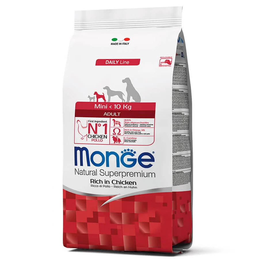 Monge Natural Superpremium Mini Adult - Сухий корм з куркою для дорослих собак маленьких порід; 3 кг: ціни та характеристики