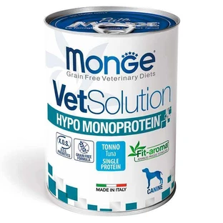 Monge VetSolution Wet Hypo Canine - Влажный корм с тунцом для взрослых собак с чувствительным пищеварением; 400 г