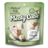 Natural Kitty (Натураль Китти) Meaty Cube 100% Tilapia - Натуральное лакомство кубики из тилапии для котов и собак; 60 г