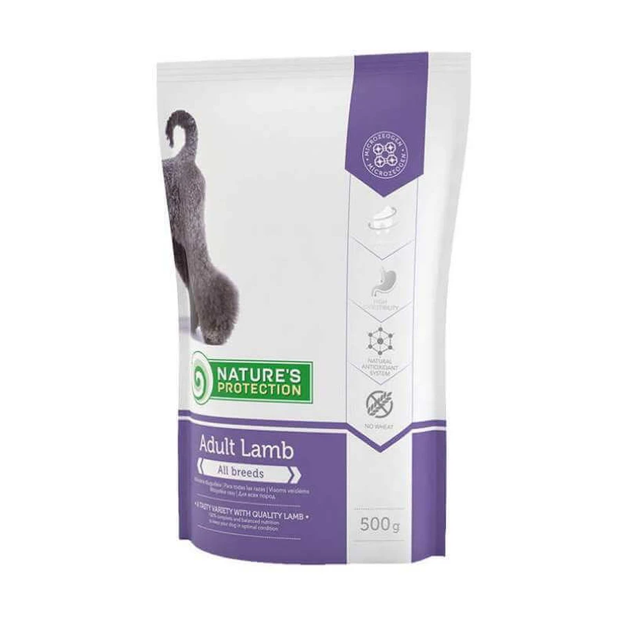 Nature's Protection Adult Lamb All breed - Сухий корм з ягням для дорослих собак всіх порід; 500 г: ціни та характеристики